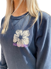 Load image into Gallery viewer, Vintage wash hibiscus sweaters
