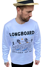 Load image into Gallery viewer, Longboard white sweaters
