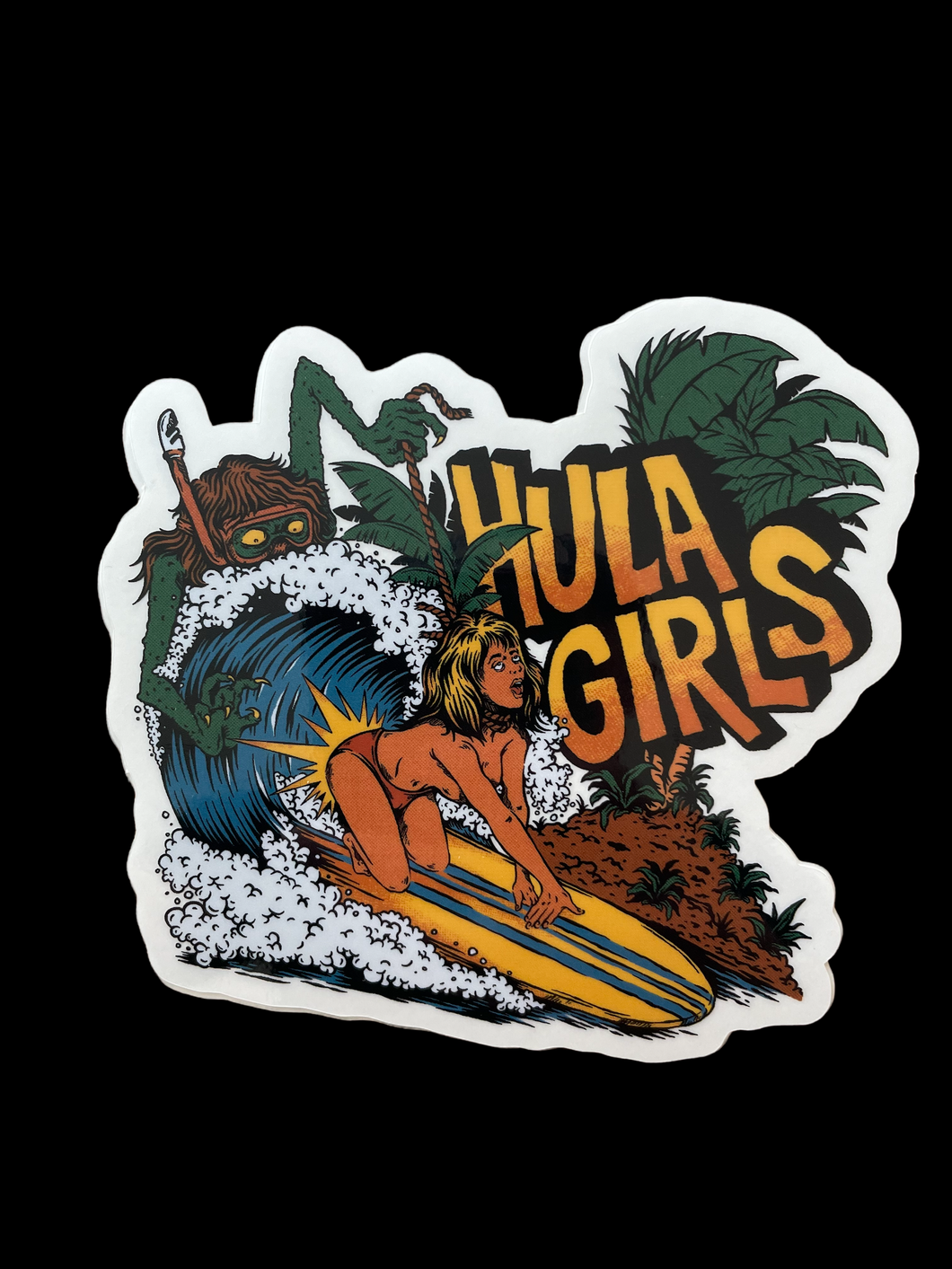 Surf terror sticker