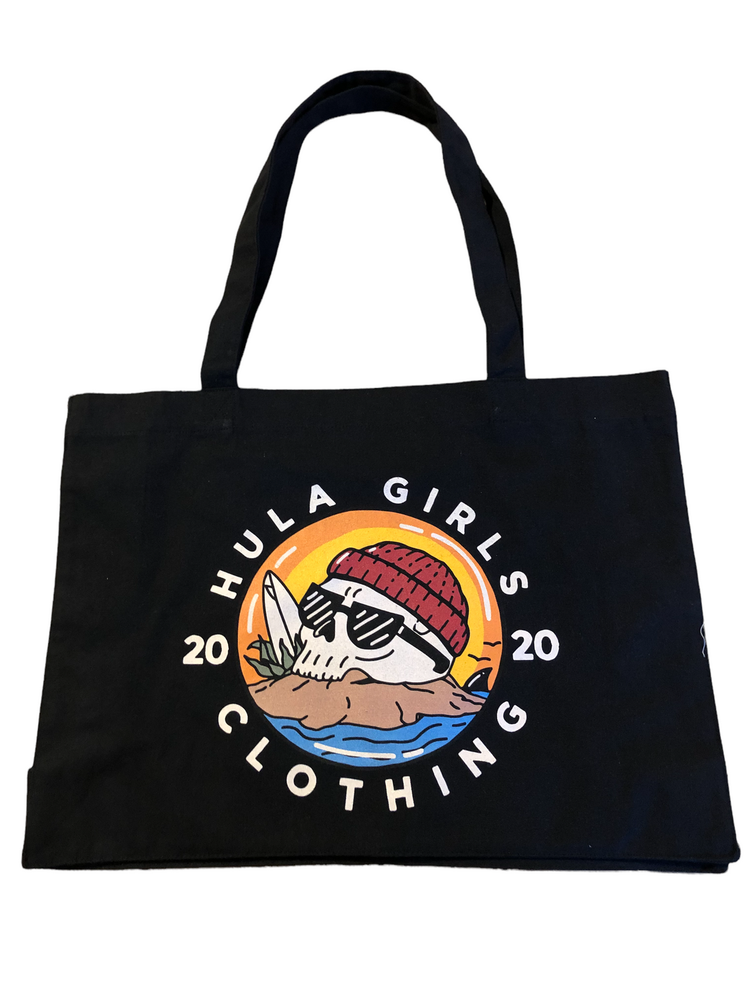 Skull island tote bag