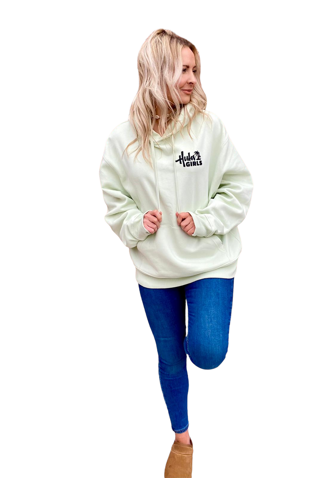 Stem green oversized hoodies