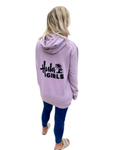 Load image into Gallery viewer, Vintage Hula Girls Palm hoodie.
