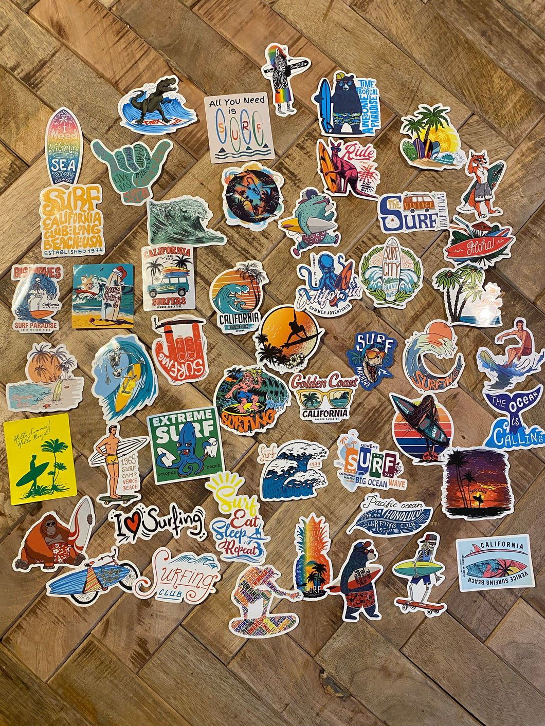 Surf stickers