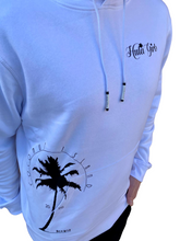 Load image into Gallery viewer, Coconut Island hoodie in white.
